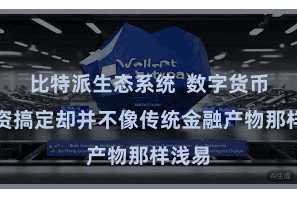 比特派生态系统  数字货币的投资搞定却并不像传统金融产物那样浅易